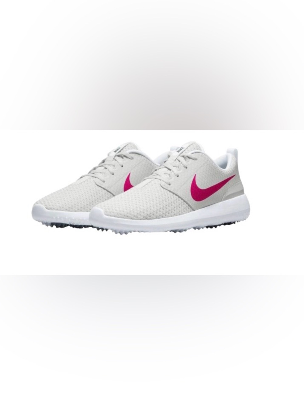 NWOT Nike Rosche G women’s 8 spikeless 
Dusk silver and fuchsia golf shoes